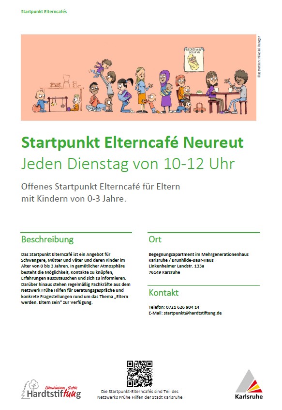 Herzliche Einladung zu unserem Startpunkt Elterncafé in Neureut